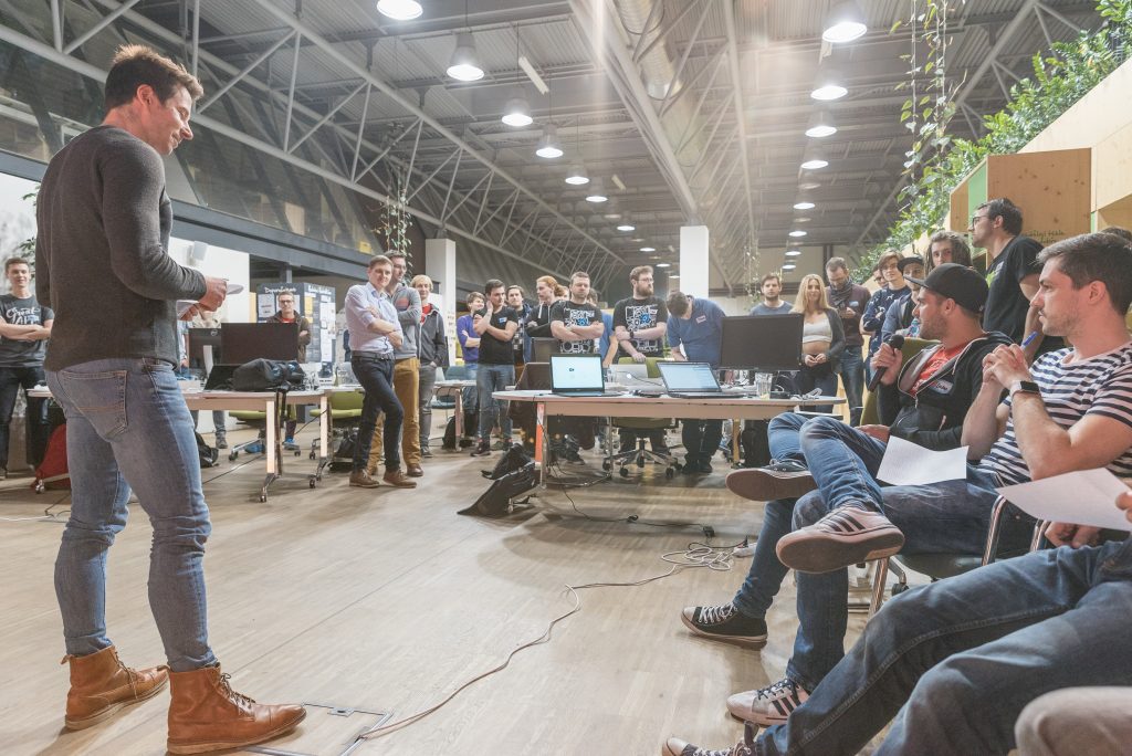 David Semerad during an STRV QA session in the Prague office