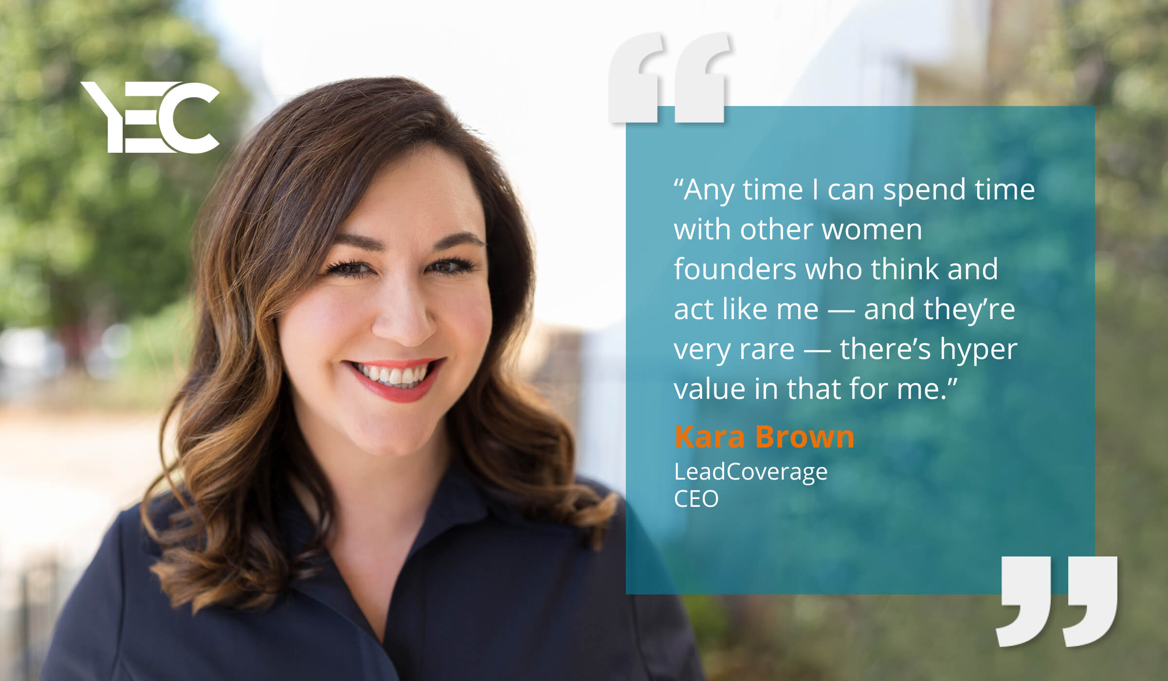 For Kara Brown, YEC Provides Unparalleled Access to Elite Group of Female Founders