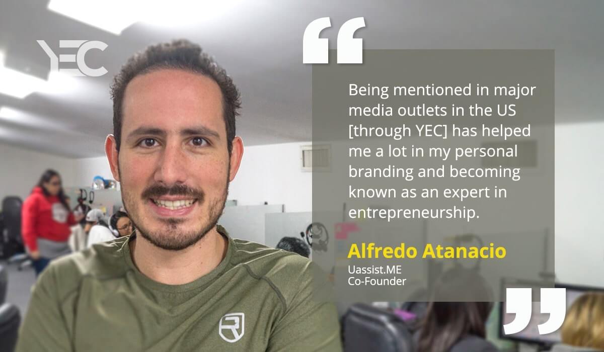 YEC Media Exposure Helps Alfredo Atanacio Become a Role Model For Entrepreneurial Success in El Salvador