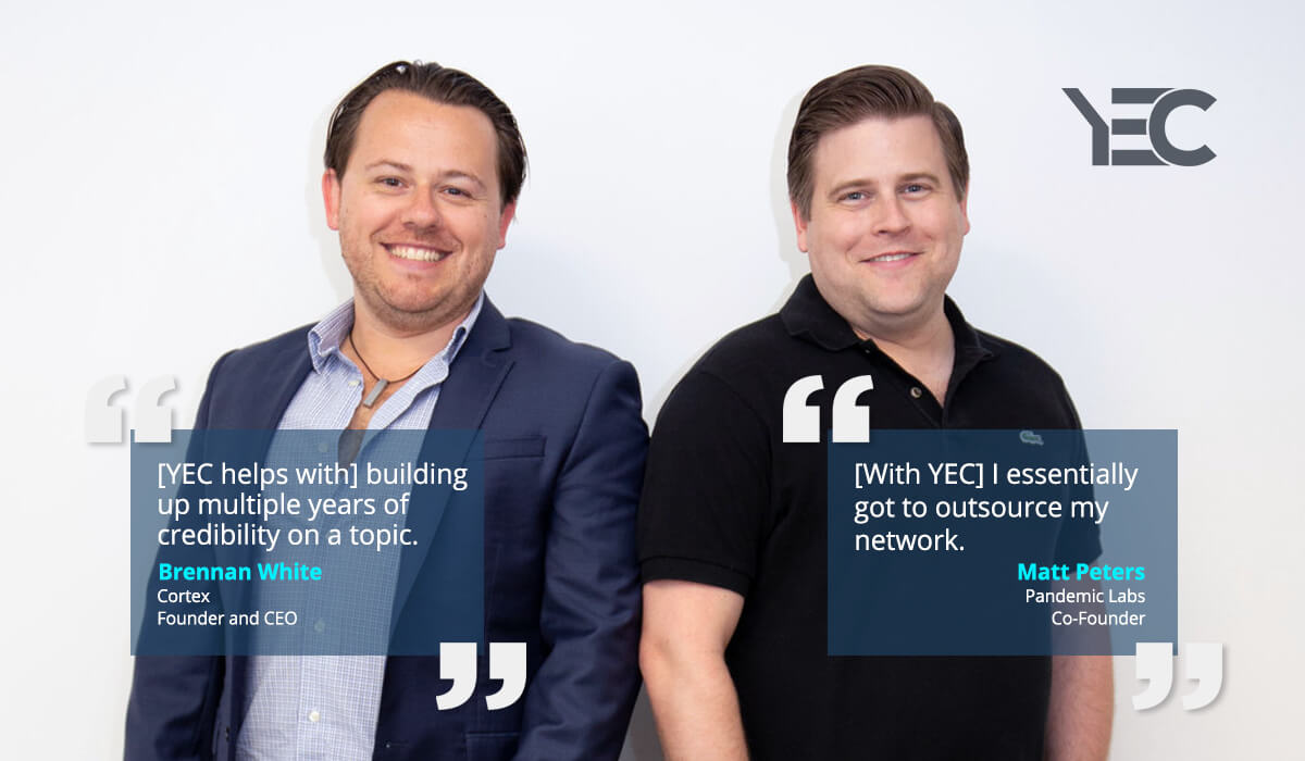 Matt Peters and Brennan White Lean on YEC to Outsource Networking and Gain Visibility