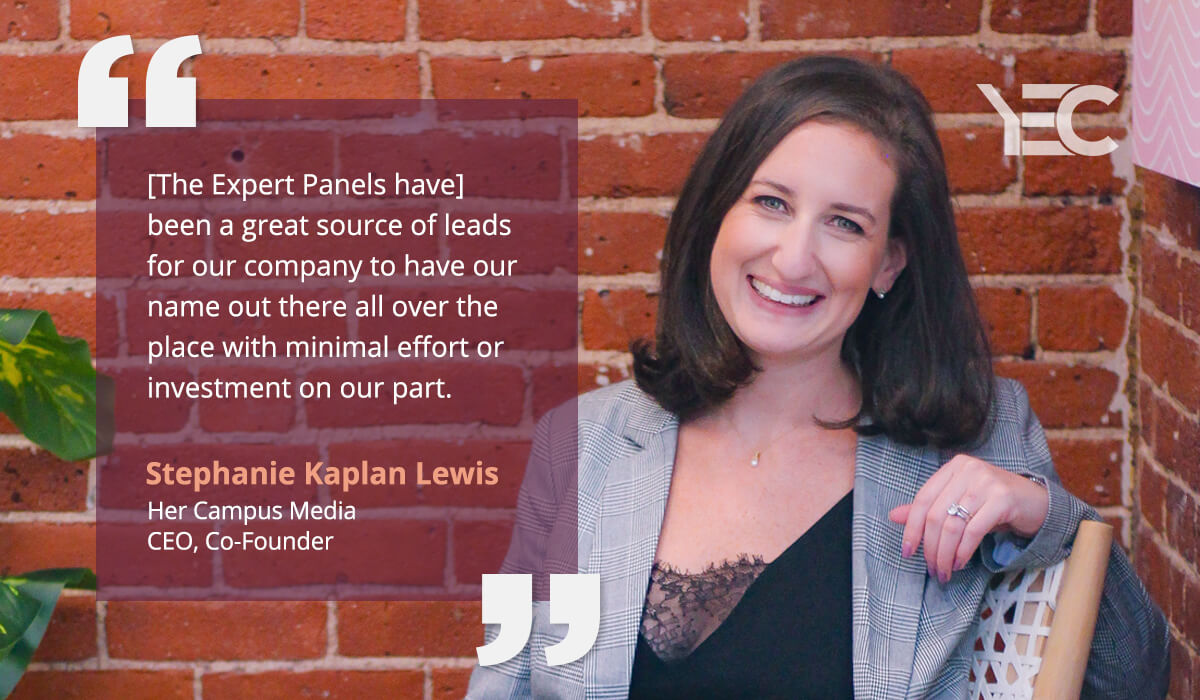 Stephanie Kaplan Lewis Values YEC Visibility Benefits for Growing Her Audience and Business